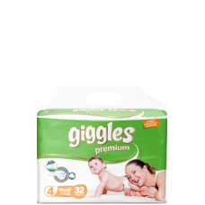 Giggles Premium Belt Twin Pack 7-18 Kg Maxi 32 Pcs L-49